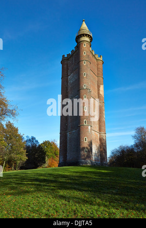 Le roi Alfred's Tower sur Kingsettle Somerset Hill près de Stourhead est un monument construit en l'honneur Alfred le Grand, roi du Wessex Banque D'Images