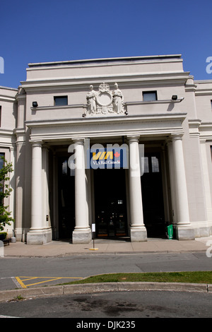 La gare de Via Rail à Halifax (N.-É.). Banque D'Images