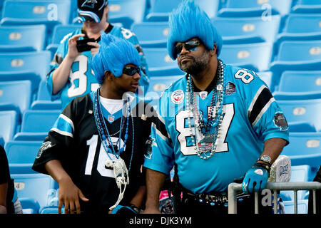 28 août 2010 - Charlotte, Caroline du Nord, États-Unis d'Amérique - Panther fans au stade Bank of America, Charlotte NC. (Crédit Image : © Mark Abbott Global/ZUMApress.com)/Southcreek Banque D'Images