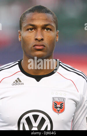 Le 29 août 2010 - Carson, Californie, États-Unis d'Amérique - D.C. United defender (# 16) JORDANIE GREYE avant le début de l'Chivas USA vs DC United match au Home Depot Center, Chivas USA a ensuite battu United avec un score de 1-0. (Crédit Image : © Brandon Parry/global/ZUMApress.com) Southcreek Banque D'Images