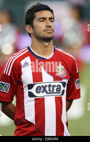 Le 29 août 2010 - Carson, Californie, États-Unis d'Amérique - Chivas USA terrain (# 26) PAULO NAGAMURA avant le début de l'Chivas USA vs DC United match au Home Depot Center, Chivas USA a ensuite battu United avec un score de 1-0. (Crédit Image : © Brandon Parry/global/ZUMApress.com) Southcreek Banque D'Images