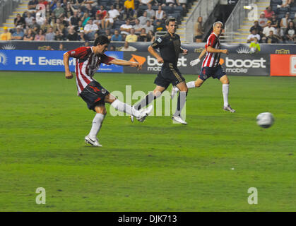 Sep 01, 2010 - Chester, Pennsylvanie, États-Unis - l'Union de Philadelphie a remporté un match amical contre le Mexique's Chivas de Guadalajara à l'équipe de soccer PPL Park, domicile de l'Union de Philadelphie. Le seul but de la victoire a été inscrit par J. McInerney de l'Union de Philadelphie. (Crédit Image : © Ricky Fitchett/ZUMApress.com) Banque D'Images