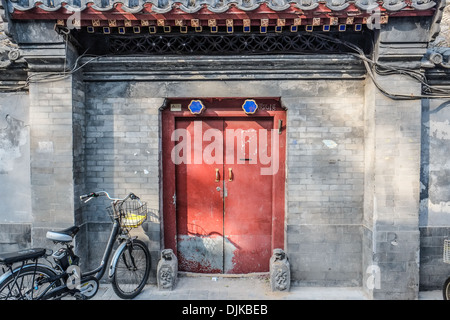 'NanLuoGu Xiang' Huton à Beijing, Chine Banque D'Images