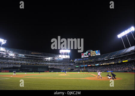 Septembre 04, 2010 - Oakland, CA, États-Unis - 07 juillet 2010, Oakland, CA, USA ; New York Yankees de troisième but Alex Rodriguez des chauves-souris dans la journée de mercredi 6-2 victoire sur les Athletics d'Oakland. (Crédit Image : © Scott Beley/global/ZUMApress.com) Southcreek Banque D'Images