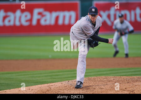 Septembre 04, 2010 - Oakland, CA, États-Unis - 07 juillet 2010, Oakland, CA, USA ; Yankee cruche A. J. Burnett (34) emplacements durning Mercredi's 6-2 victoire sur les Athletics d'Oakland. (Crédit Image : © Scott Beley/global/ZUMApress.com) Southcreek Banque D'Images