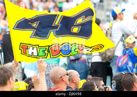 Septembre 07, 2010 - Misano Adriatico, Italie - Valentino Rossi fans au GP de San Marin à Misano Adriatico, Italie. (Crédit Image : © Andrea Ranalli/ZUMApress.com) Southcreek/mondial Banque D'Images