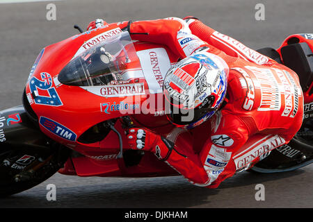 Septembre 07, 2010 - Misano Adriatico, Italie - Casey Stoner sur Ducati (AUS # 27) sur le GP de San Marin à Misano Adriatico, Italie. (Crédit Image : © Andrea Ranalli/ZUMApress.com) Southcreek/mondial Banque D'Images