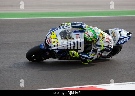 Septembre 07, 2010 - Misano Adriatico, Italie - Valentino Rossi sur Fiat Yamaha (ITA # 46) au GP de San Marin à Misano Adriatico, Italie. (Crédit Image : © Andrea Ranalli/ZUMApress.com) Southcreek/mondial Banque D'Images