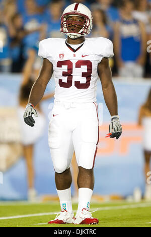 11 septembre 2010 - Pasadena, Californie, États-Unis d'Amérique - Stanford Cardinal tournant retour Stepfan Taylor # 33 au cours de l'UCLA vs jeu de Stanford au Rose Bowl, Stanford a ensuite battu UCLA avec un score final de 35-0. (Crédit Image : © Brandon Parry/global/ZUMAPRESS.com) Southcreek Banque D'Images