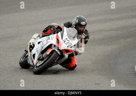 26 septembre 2010 - Birmingham, Alabama, États-Unis d'Amérique - Sean Dwyer, rider le cycle vicieux Racing Suzuki GSX-R1000, (429) à l'American SuperBike course à Barber Motorsports Park à Birmingham en Alabama. (Crédit Image : © Marty Bingham/global/ZUMApress.com) Southcreek Banque D'Images