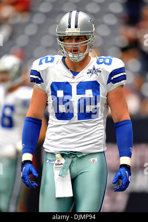 26 septembre 2010 - Houston, TX, USA - 26 septembre 2010 : Dallas Cowboys tight end Jason Witten (82) pendant le jeu entre les Dallas Cowboys et les Texans de Houston au Reliant Stadium à Houston, Texas. Cowboys gagne contre les Texans 27-13. (Crédit Image : © Patrick Green/ZUMApress.com) Southcreek/mondial Banque D'Images