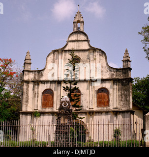 Église de Saint François à fort Kochi Cochin au Kerala en Inde du Sud en Asie. Le christianisme la Religion chrétienne Voyage Architecture religieuse Banque D'Images