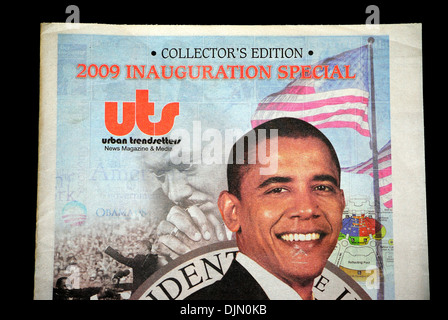 2009 Inauguration newsletter special collectors edition de Barrack Obama. Banque D'Images