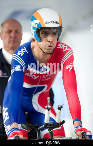 30 septembre 2010 - Geelong, Victoria, Australie - David Millar (GBR) à des compétitions des Championnats du Monde Route UCI 2010 événement de première heure à Geelong, Victoria, Australie. (Crédit Image : © basse Sydney/global/ZUMApress.com) Southcreek Banque D'Images