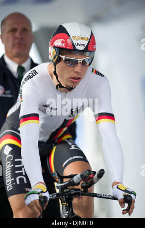 30 septembre 2010 - Geelong, Victoria, Australie - Tony Martin (GER) à la compétition de la Championnats du Monde Route UCI 2010 événement de première heure à Geelong, Victoria, Australie. (Crédit Image : © basse Sydney/global/ZUMApress.com) Southcreek Banque D'Images