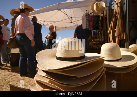 Le Roundup & Open House, une célébration de la cowboy, à l'Empire Ranch, Sonoita, Arizona, USA. Banque D'Images
