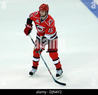 Mar 16, 2008 - Raleigh, Caroline du Nord, USA - Les Sénateurs d'Ottawa contre les Hurricanes de la Caroline TUOMO RUUTU au RBC Center. Carolina a gagné le match de hockey avec un score final de 5-1. (Crédit Image : © Jason Moore/ZUMA Press) Banque D'Images