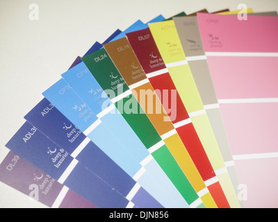 Les palettes de couleurs de peinture Banque D'Images