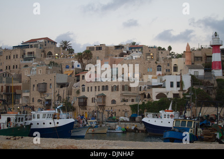 De belles photos de la soirée de Jaffa la mer. Israël Banque D'Images