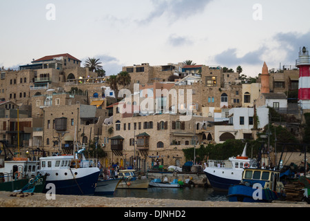 De belles photos de la soirée de Jaffa la mer. Israël Banque D'Images