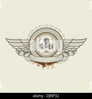 Vector illustration sur un objet de jeu. L'emblème du Club Répondre Illustration de Vecteur