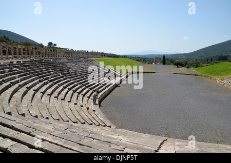 Sièges de stade à Messine en Grèce nombre 3417 Banque D'Images