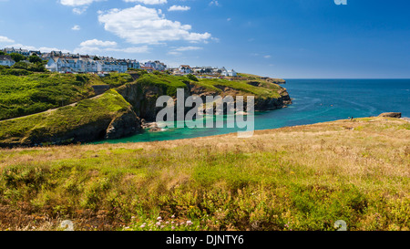 Port Gaverne (Porthkaveran) est un hameau sur la côte nord des Cornouailles, Angleterre, Royaume-Uni Banque D'Images