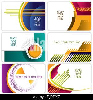 Jeu de cartes conçu Illustration de Vecteur