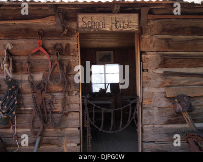 Maison d'école à la mine King or outdoor museum de Jerome, Arizona, USA Banque D'Images