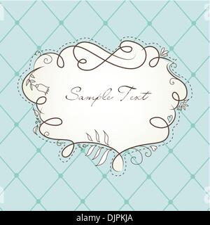 Cute Floral Frame Illustration de Vecteur