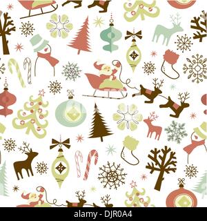 Modèle sans couture de Noël Illustration de Vecteur
