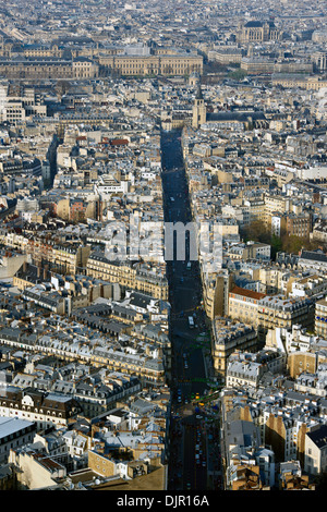 Vue aérienne paris Banque D'Images