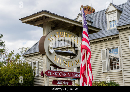 Musée historique de mariniers à Yorktown dans le Colonial National Historical Park Banque D'Images