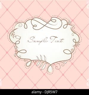 Cute Floral Frame Illustration de Vecteur