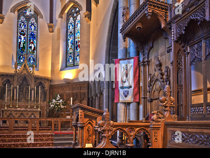 Cathédrale d'Inverness également connu sous le nom de l'église cathédrale de Saint Andrew (1866-69) Banque D'Images