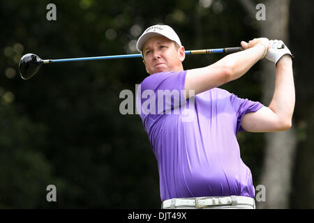 30 mai 2010 - Fort Worth, Texas, USA - 30 mai 2010 : JJ Henry tees off au 12ème trou à l'hôtel Crowne Plaza Invitational à Colonial. Le Crowne Plaza tour final a été joué au Colonial Country Club à Fort Worth, TX Crédit : Andrew Dieb / Southcreek Global (Image Crédit : © Andrew Dieb/global/ZUMApress.com) Southcreek Banque D'Images