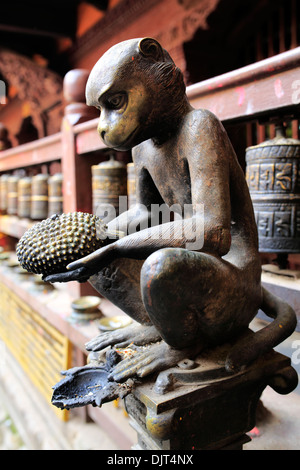 Golden temple bouddhiste (15e siècle), Patan, Lalitpur, au Népal Banque D'Images