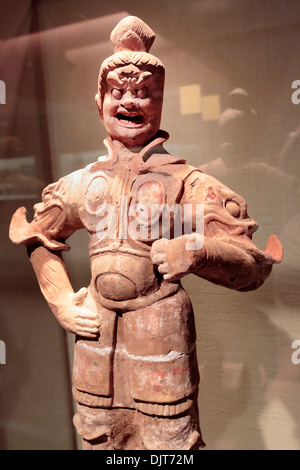 Statue de la déité, musée de la ville de Dunhuang, Nanjing, province de Gansu, Chine Banque D'Images