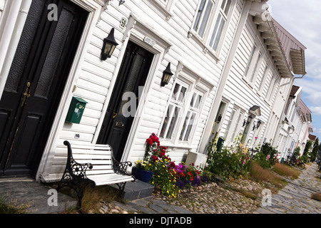 Maisons en Kristiansand Norvège Banque D'Images