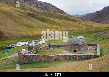 Tash Rabat (15e siècle), l'oblast de Naryn, Kirghizistan Banque D'Images