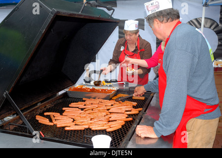 Les chiens Chili Cuisine Banque D'Images