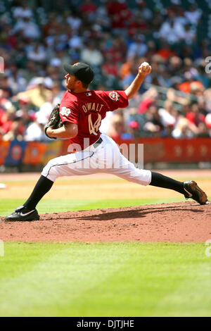 Astros de Houston Pitcher Roy Oswalt (44) a lancé 6 manches. Les Phillies battre les Astros 2 - 1 à part les Astros leur 6e perte de 4 jeux au Minute Maid Park de Houston au Texas. (Crédit Image : © Luis Leyva/ZUMApress.com) Southcreek/mondial Banque D'Images