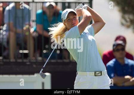 Suzann Pettersen de Norvège a terminé deuxième au 39e Championnat Kraft Nabisco a tenu à Mission Hills Country Club de Rancho Mirage, en Californie. (Crédit Image : © Gerry Maceda/ZUMApress.com) Southcreek/mondial Banque D'Images