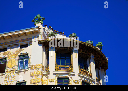 Otto Wagner's Art Nouveau Apartments, Vienne, Autriche, Europe Centrale Banque D'Images