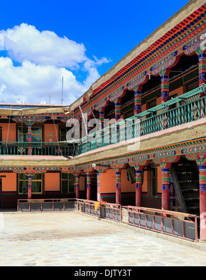 Le monastère de Shalu, Shigatse, Tibet, Chine Banque D'Images