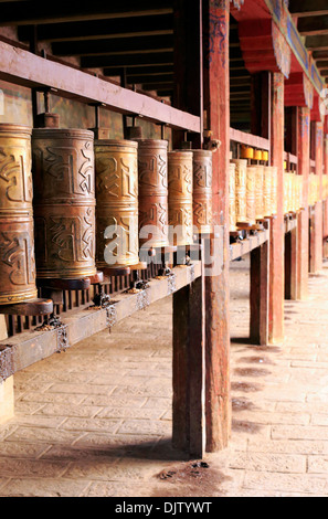 Utse temple, Monastère de Samye Samye (Gompa), Dranang, Préfecture de Shannan, Tibet, Chine Banque D'Images