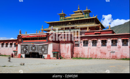 Utse temple, Monastère de Samye Samye (Gompa), Dranang, Préfecture de Shannan, Tibet, Chine Banque D'Images