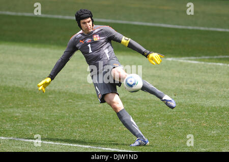 République tchèque Petr Cech gardien (1) efface la balle pendant la seconde moitié d'action soccer amical international dans le camp de la Turquie 2-1 victoire sur la République tchèque au Red Bull Arena, Harrison, New Jersey. (Crédit Image : © Vous Schneekloth/global/ZUMApress.com) Southcreek Banque D'Images