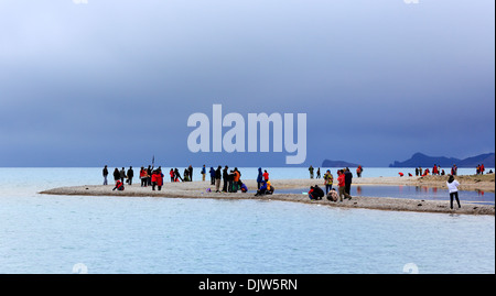 Lac Namtso (Nam Co), Tibet, Chine Banque D'Images