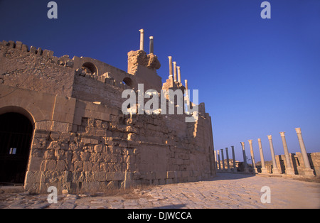 Théâtre, Leptis Magna, Libye, Banque D'Images